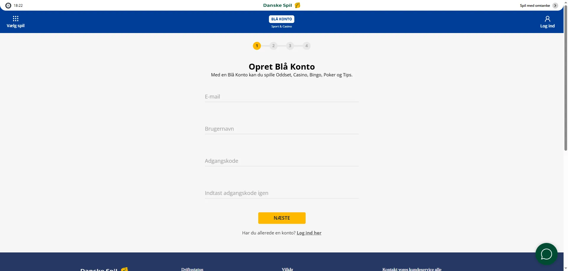 Opret konto på DanskeSpil Casino – hurtig og sikker registrering med MitID